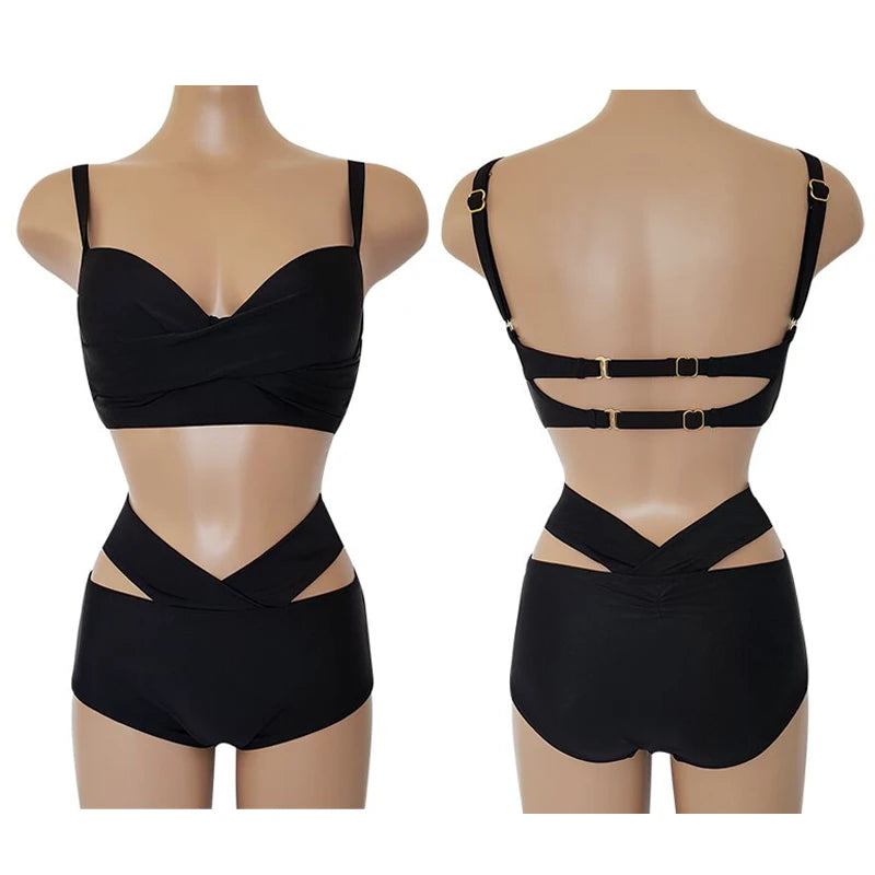 Swimming Suits Korean Women Korean Sports Long Sleeved Swimwear Slim Sexy Gathered Top Backless Hot Spring Beach Wear Monokini