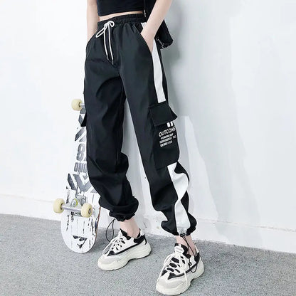 Cargo pants summer women High waist pants