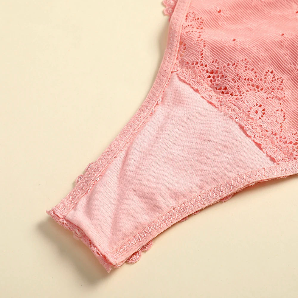 1 Pc Panties Underwear Woman Lace Thong G-String Sexy Briefs Lingerie Woman Thong T-back Female Underwear For Woman Underwear