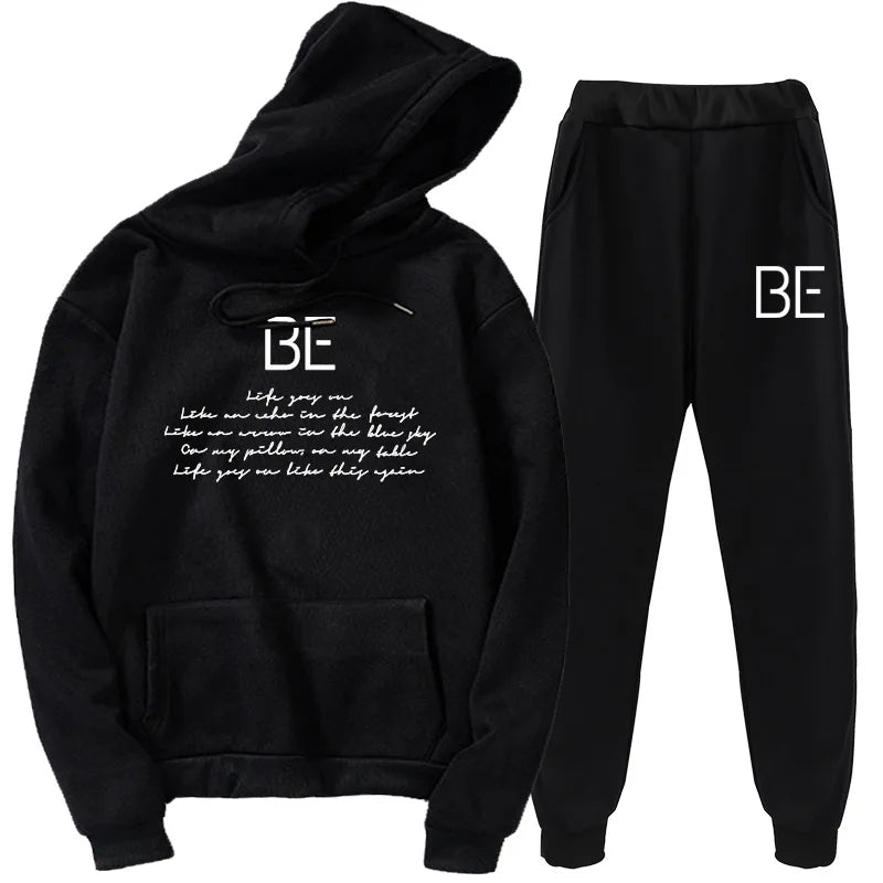 Autumn/winter New Kpop Youth Hoodie Korean Youth Group New Album Be Casual Loose Wild Hoodie Suit