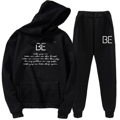 Autumn/winter New Kpop Youth Hoodie Korean Youth Group New Album Be Casual Loose Wild Hoodie Suit