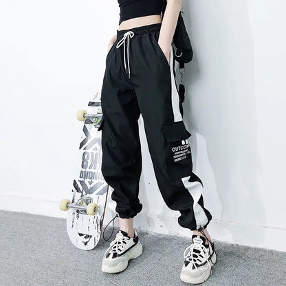 Cargo pants summer women High waist pants