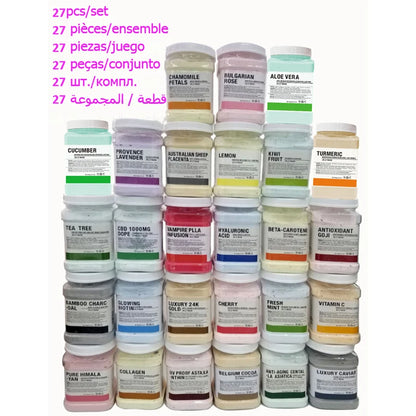 6/24/27/29PCS Jelly Face Mask Powder 650G Wholesale Hydrojelly Masks Beauty Salon Use Facial Skin Care Product