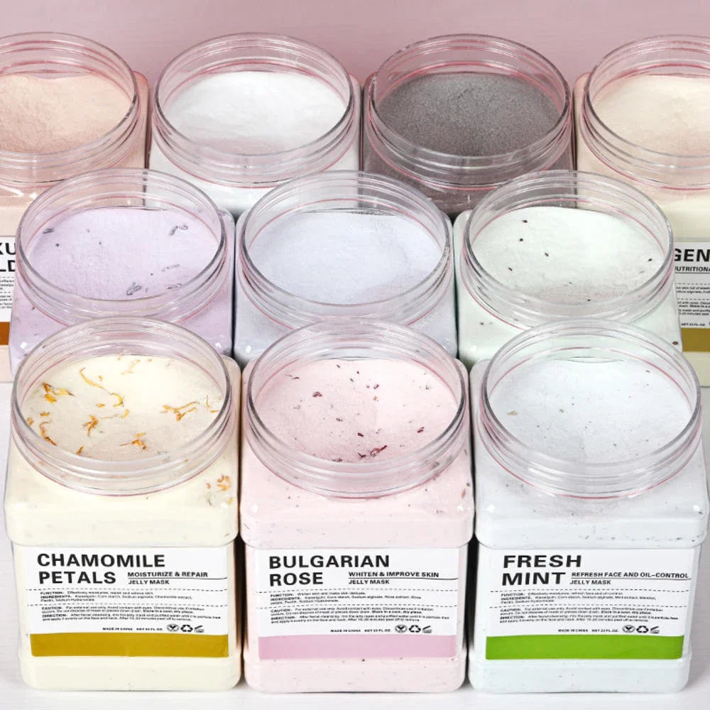 6/24/27/29PCS Jelly Face Mask Powder 650G Wholesale Hydrojelly Masks Beauty Salon Use Facial Skin Care Product